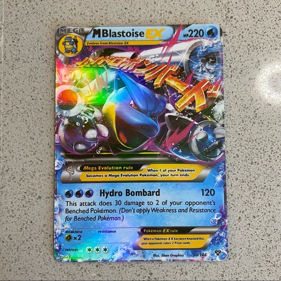 Pokemon Other Pokmon M Blastoise Ex Ultra Rare Xy Base Set 346 Trading Card Poshmark